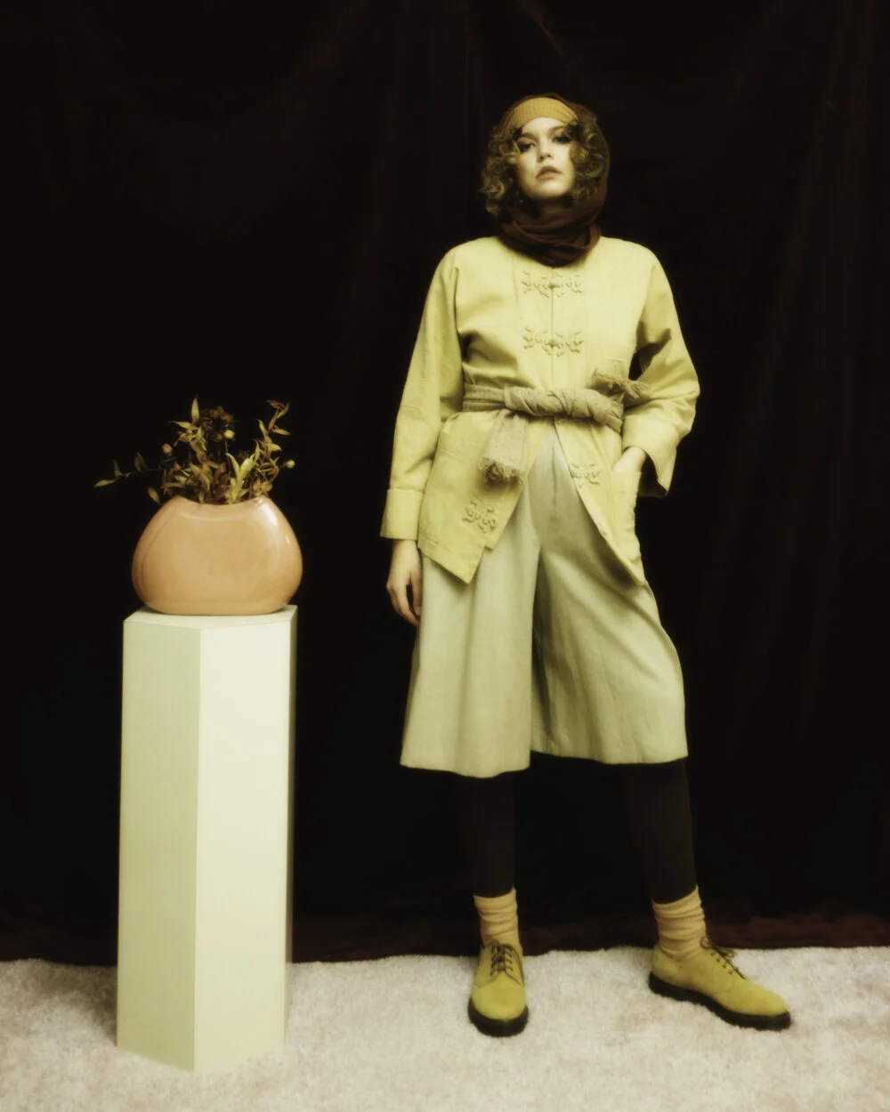 1980s Issey Miyake Plantation linen pants — Flower in the Mirror